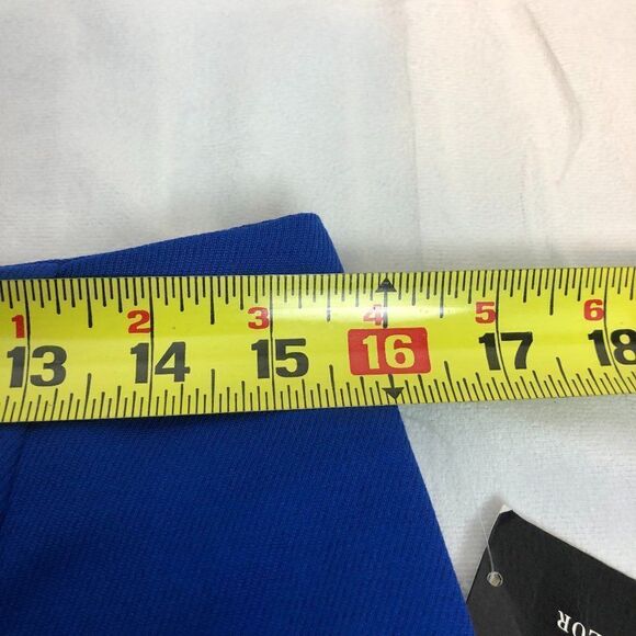 Lord & Taylor Petite Womens Size 6P Royal Blue Skirt Straight Front Slit      C - Picture 5 of 6